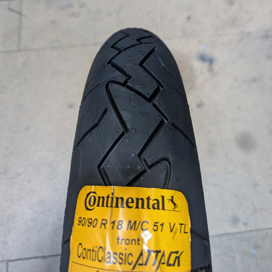 90/90R18 51V Classic Attack Continental Front TL/TT (Classic Bike Radial Tyre)