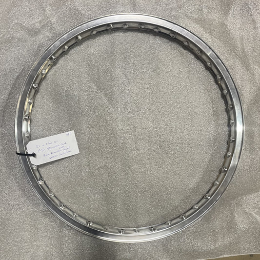 21 x 1.60 (40) Borrani Valanced Rim - Triumph Tiger Cub Front