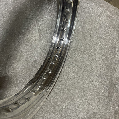 19 x 2.15 (40) Morad Valanced Rim - Triumph / BSA A65 T120 Twin Leading Shoe Front