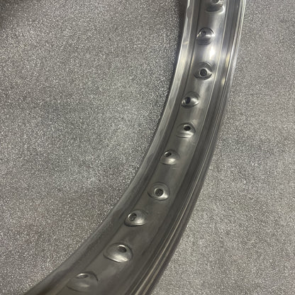 19 x 1.85 (40) Borrani Valanced Rim - Honda CB550 CB750 Disc Hub Front
