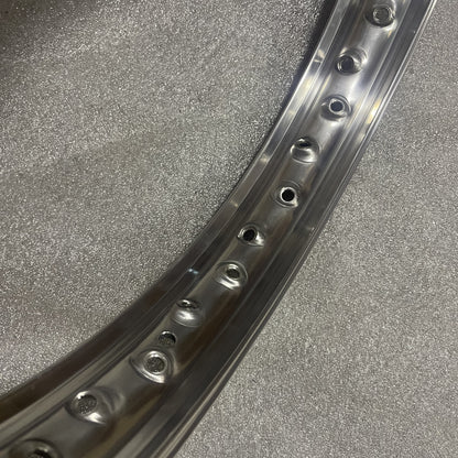 19 x 1.85 (40) Borrani Valanced Rim - Triumph T100 T110 T90 Pre 1956 7" Half Width Hub Front