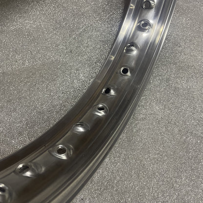 19 x 1.85 (40) Borrani Valanced Rim - Triumph T100 T110 T90 Pre 1956 7" Half Width Hub Front