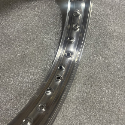 19 x 1.85 (40) Borrani Valanced Rim - Triumph T100 T110 T90 Pre 1956 7" Half Width Hub Front