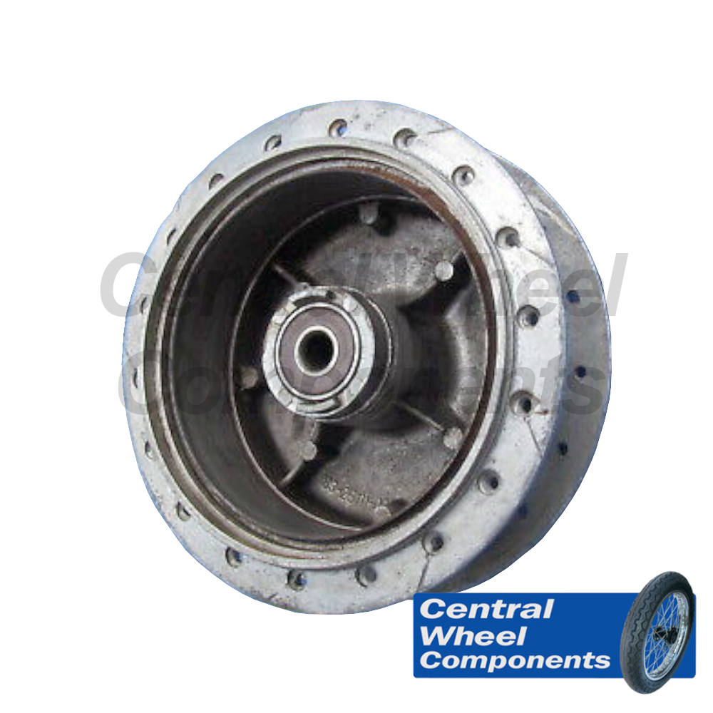 Yamaha DT 175 18" x 1.85 Rear Rim & Spoke Set – Stainless - Drum Hub (74-76) - Central Wheel Components