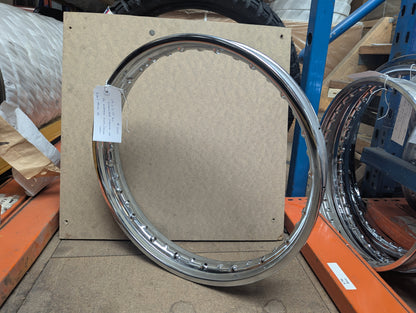 BSA / Triumph Bantam/Tiger – ½ Width Rear – Standard Chrome – 19”x1.60 - 40h