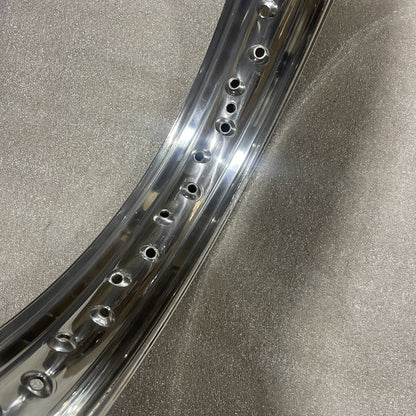 18 x 2.50 (40) Morad Valanced Rim - Triumph T90 T100 T120 Bonne T110 - Bolt On /QD Rear Hub
