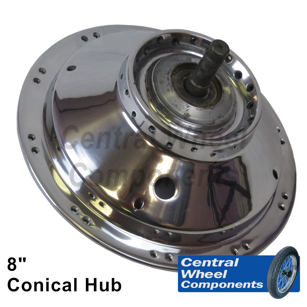 Triumph TR5 - 18" Front Rims (8" Conical) - Central Wheel Components
