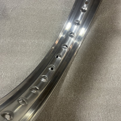 19 x 2.15 (36) Borrani Valanced Rim - Yamaha XT500 XT600 Rear - Drum/Disc Hub