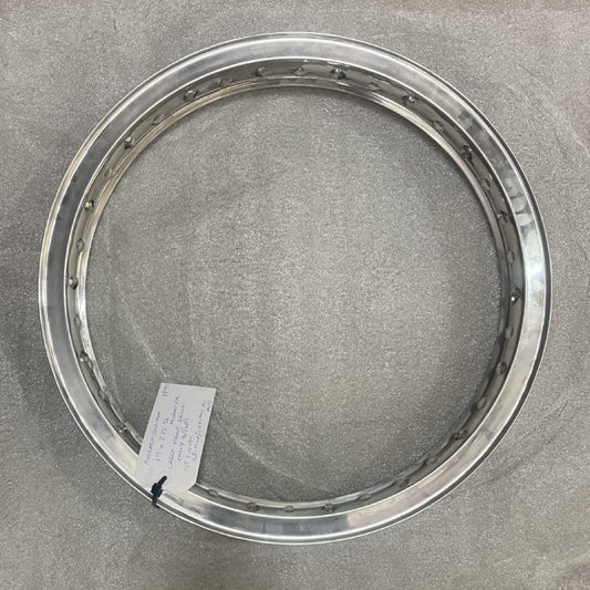 19 x 2.15 (36) Morad Valanced Rim - Suzuki GT Early 70's / 60's - Large Front Drum