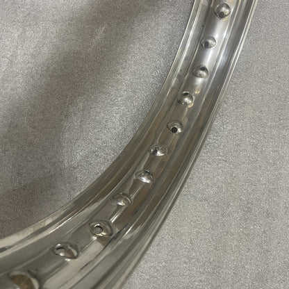 19 x 2.15 (36) Morad Valanced Rim - Suzuki GT Early 70's / 60's - Large Front Drum