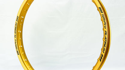 SMPro Alloy Rim - Gold - Front - 21"x1.60 36h D - Black Logo