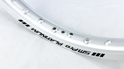 SMPro Alloy Rim - Silver - Rear - 18"x2.15 36h D - Black Logo