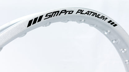 SMPro Alloy Rim - Silver - Rear - 18"x2.15 36h D - Black Logo