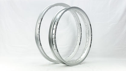 SMPro Pair of Alloy Rims - Sliver - 21"x1.60 36h + 19"x2.15 32h