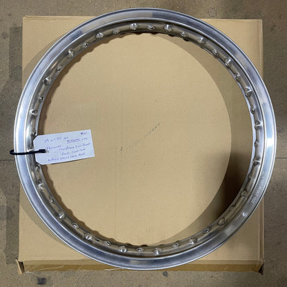 19 x 1.85 Borrani Valanced Rim - Triumph T140 / T160 - Disc Hub - Front - 40 Hole