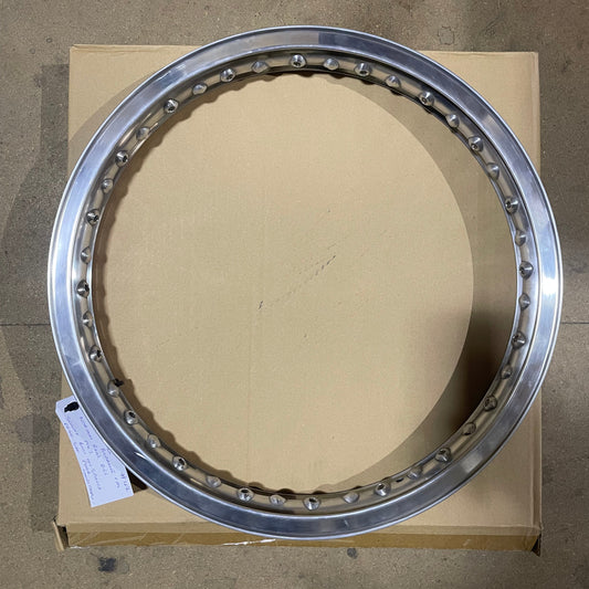 19 x 1.85 Borrani Valanced Rim - Norton MK3 - Disc Hub - Rear - 40 Hole