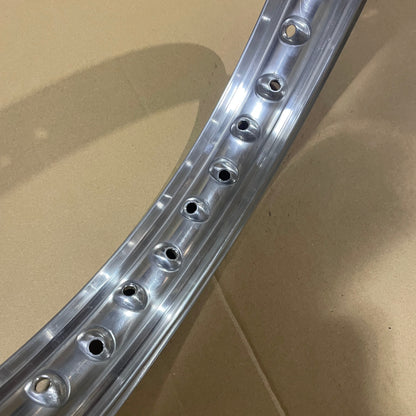 19 x 1.85 Borrani Valanced Rim - Norton MK3 - Disc Hub - Rear - 40 Hole