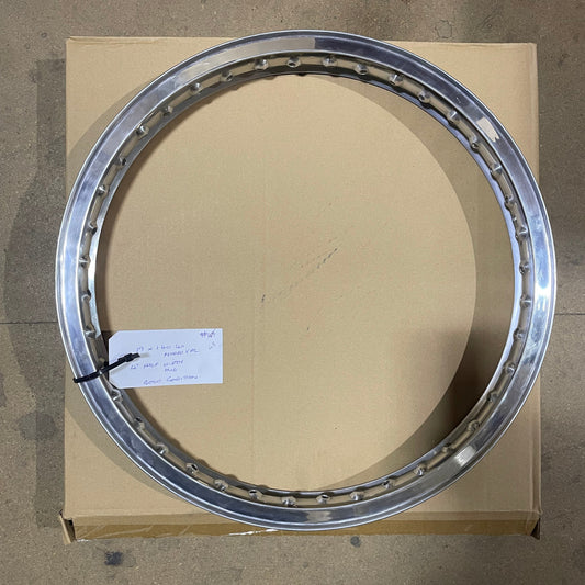 19 x 1.60 Morad Valanced Rim - Small 4" Drum Half Width Hub - X lace Drilled -40 Hole
