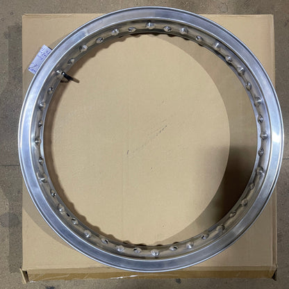 18 x 2.15 Borrani Valanced Rim - Kawasaki Z900 Z750 - 8" Full Width Drum Hub - 40 Hole
