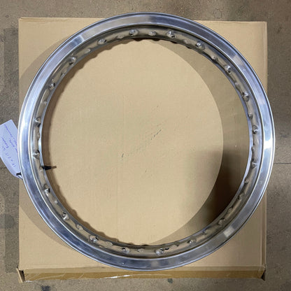 18 x 2.15 Borrani Valanced Rim - Norton Atlas/Commando/Dominator - Drum Hub - Rear - 40 Hole