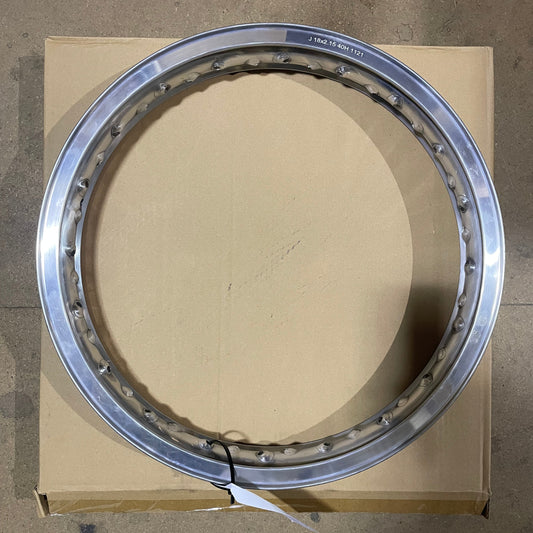 18 x 2.15 Borrani Valanced Rim - Norton Atlas/Commando/Dominator - Drum Hub - Rear - 40 Hole
