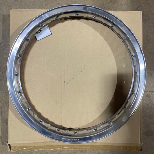18 x 2.15 Borrani Valanced Rim - Triumph/BSA B50 B25 T120 - Conical Hub - Rear - 40 Hole
