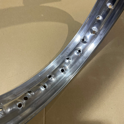 18 x 2.15 Borrani Valanced Rim - Triumph/BSA B50 B25 T120 - Conical Hub - Rear - 40 Hole