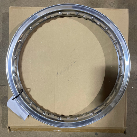 18 x 2.15 Borrani Valanced Rim - BSA A10 A7 B31 B33 M20 - Crinkle/QD Hub - Rear - 40 Hole