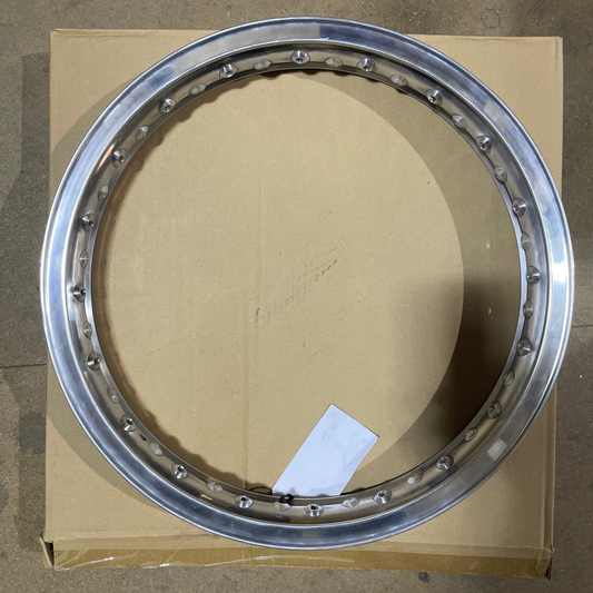 18 x 2.15 Borrani Valanced Rim - BSA A10 A7 B31 B33 M20 - Crinkle/QD Hub - Rear - 40 Hole