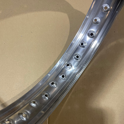 18 x 2.15 Borrani Valanced Rim - BSA A10 A7 B31 B33 M20 - Crinkle/QD Hub - Rear - 40 Hole