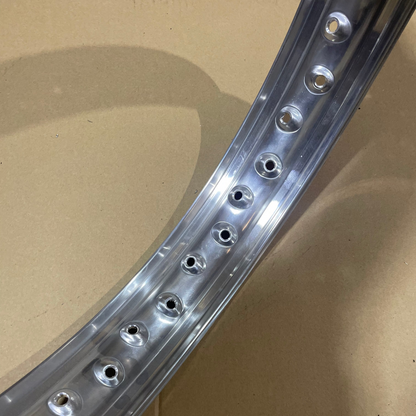 18 x 2.15 Borrani Valanced Rim - BSA A10 A7 B31 B33 M20 - Crinkle/QD Hub - Rear - 40 Hole