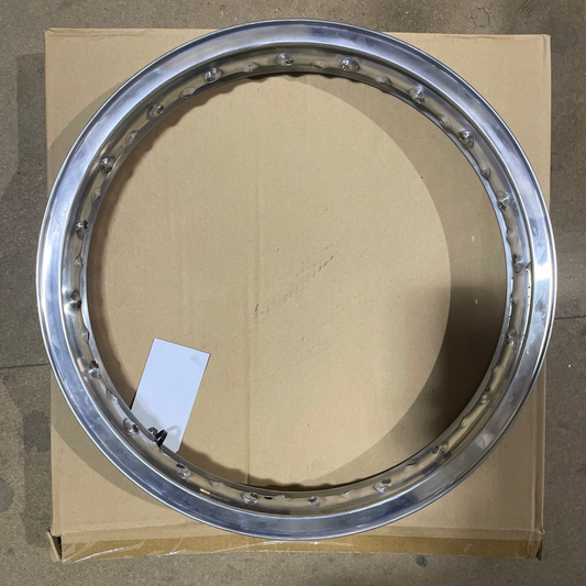 18 x 2.15 Borrani Valanced Rim - Triumph T120 T100 T90 Tiger Bonneville - Bolt On/QD Hub - Rear - 40 Hole