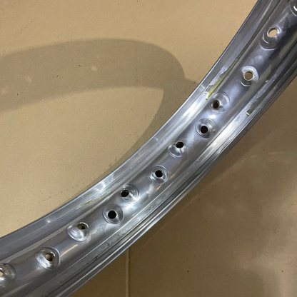 18 x 2.15 Borrani Valanced Rim - Triumph T120 T100 T90 Tiger Bonneville - Bolt On/QD Hub - Rear - 40 Hole