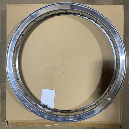 18 x 1.85 Morad Valanced Rim - Norton Dominator/Atlas/Commando - 8" Full Width Hub - Front Or Rear - 40 Hole