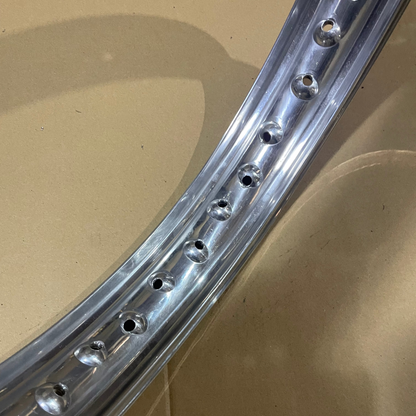 18 x 1.85 Morad Valanced Rim - Norton Dominator/Atlas/Commando - 8" Full Width Hub - Front Or Rear - 40 Hole