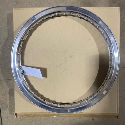 18 x 1.85 Borrani Valanced Rim - Royal Enfield Continental/Bullet/Interceptor - Alloy Full Width Hub - Rear - 40 Hole