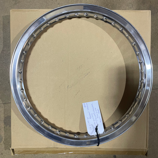 18 x 1.85 Borrani Valanced Rim - Royal Enfield Continental/Bullet/Interceptor - Alloy Full Width Hub - Rear - 40 Hole