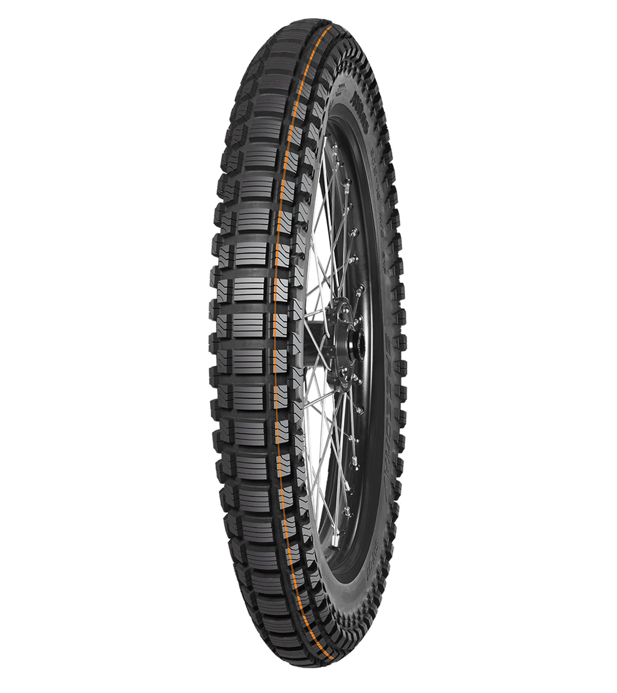 Mitas SW-07 Speedway Motorcycle Tyre / Tire - 3.75-19 61P Rear TT NHS RED STRIPE