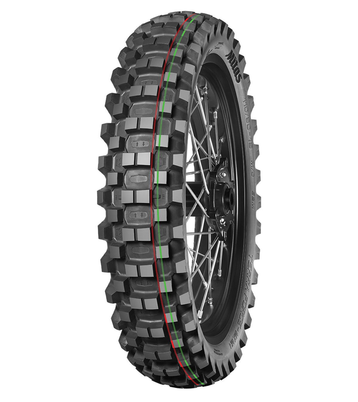 90/100-16 51M MX MH TerraForce Rear TT N.H.S Medium-Hard - Mitas