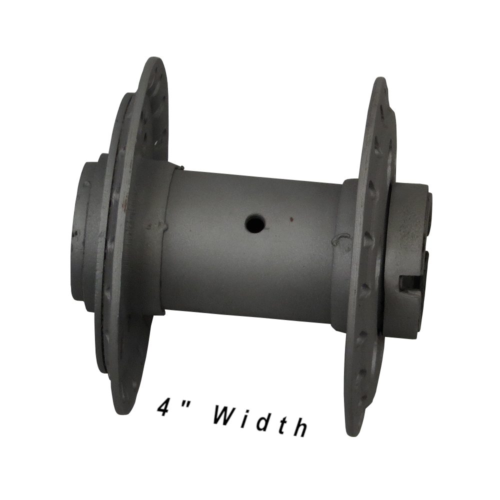AMC Matchless G80C - 18" x 2.15 Rear Rim & Spoke Set – Stainless - Cotton Reel / Spool Rear Hub (4" Wide) (37-54) - Central Wheel Components