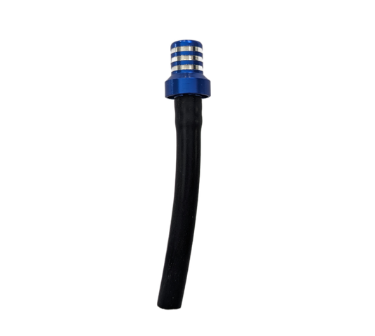 Fuel Vent Cap - Black Pipe - Blue Cap